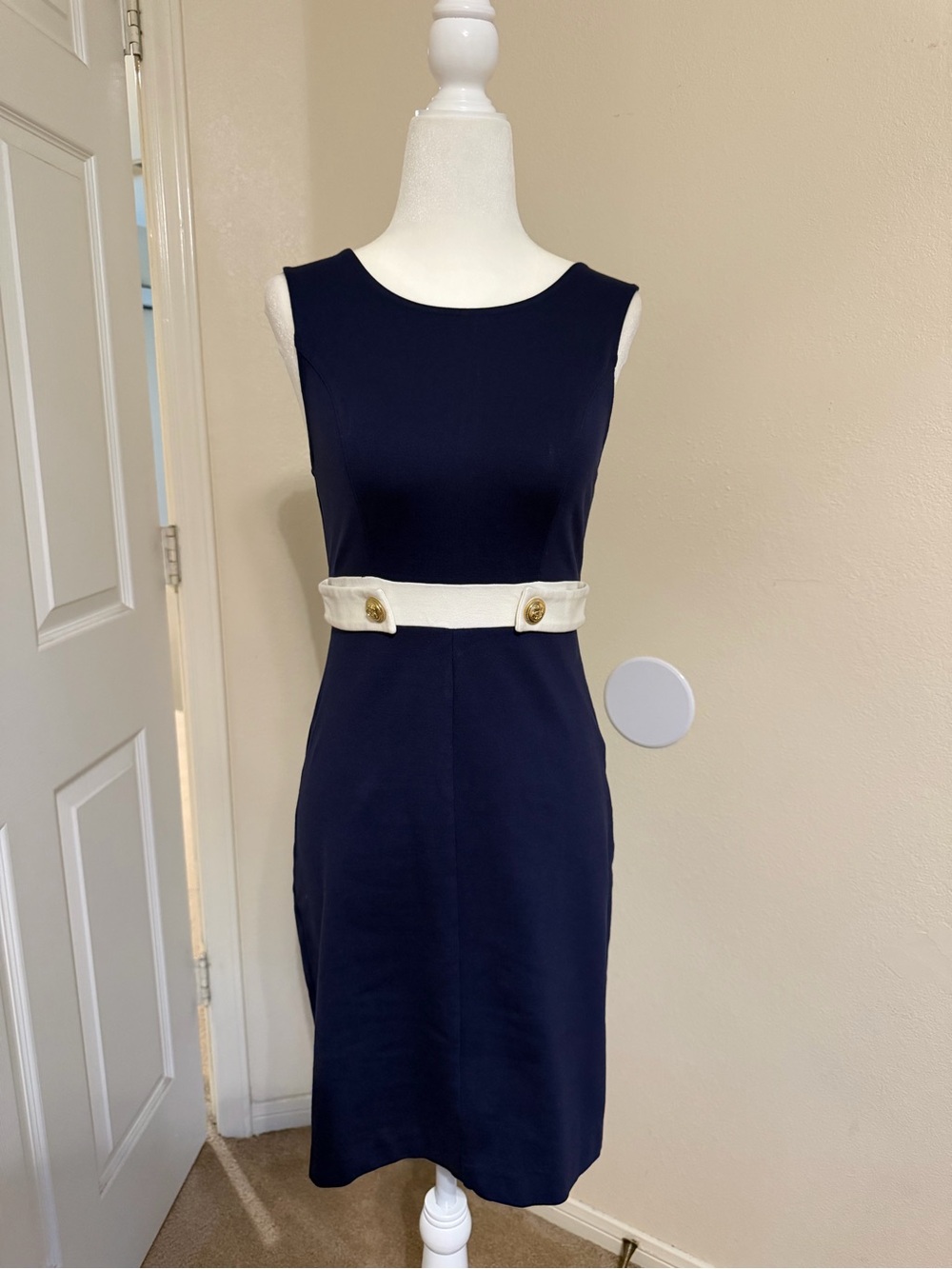 Maison Jules Navy Blue Dress